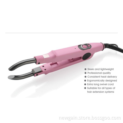 Universal voltage. PTC heater hair extension. Human hair extension. Hair extension iron